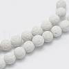 Natural Lava Rock Beads Strands X-G-F531-10mm-G17-3