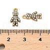 304 Stainless Steel Rhinestone Pendant STAS-U047-12G-3