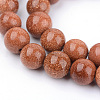 Synthetic Goldstone Beads Strands X-G-Q462-10mm-27-1