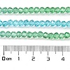 Transparent Painted Glass Beads Strands X1-DGLA-A034-T4mm-A17-3