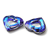 Electroplated Glass Pendants EGLA-O008-01D-3