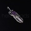 Natural Amethyst Big Pendants FIND-PW0015-26A-1
