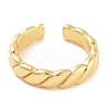 Rack Plating Brass Open Cuff Rings for Women RJEW-Z059-02G-02-2
