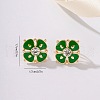 Flower Alloy Clip-on Earrings JF4361-2-2