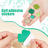 500Pcs Saint Patrick's Day Clover Foam Sticker DIY-WH0430-457-5
