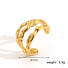 Geometric Stainless Steel Cuff Rings CA9028-4-2