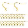 Long-Lasting Plated Brass Earring Hooks KK-BC0006-06G-NF-1