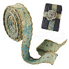 5 Yards Polyester 3D Star Gold Stamping Ribbon OCOR-TAC0023-14A-12