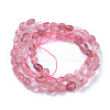 Natural Strawberry Quartz Beads Strands G-P433-10-1