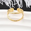304 Stainless Steel Adjustable Open Cuff Rings for Women RJEW-U062-01A-G-1