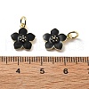 Brass Enamel Charms KK-Z114-23G-4