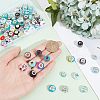  108Pcs 2 Colors Acrylic & Resin & Polymer Clay Rhinestone European Beads OPDL-NB0001-16-3