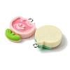 Opaque Resin Pendants RESI-P039-02D-2