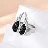 304 Stainless Steel with Rhinestone Finger Rings RJEW-Q020-17P-5