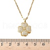 Brass Crystal Rhinestone Rotatable Pendant Necklaces NJEW-P331-01C-G-3