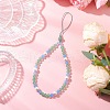 Natural & Dyed Malaysia Jade Mobile Straps HJEW-JM03426-03-1