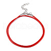 Braided Waxed Cotton Cord Necklace Making MAK-YWC0001-01P-M1-5