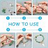 Electroplate Natural & Synthetic Mixed Gemstones Pendants G-NB0001-97-3