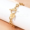 Golden 304 Stainless Steel Charm Bracelets NJEW-K284-01G-S-2