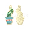 Alloy Enamel Pendants ENAM-G212-14G-2