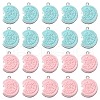 20Pcs 2 Colors Opaque Resin Glitter Imitation Food Pendants RESI-YW0001-63-1