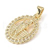 Brass Micro Pave Cubic Zirconia Pendants ZIRC-I356-02G-01-2