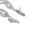 Alloy Rhinestone Hair Chain OHAR-M044-02C-S-3