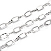 304 Stainless Steel Paperclip Chain CHS-H031-06P-1