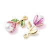 Alloy Enamel Pendants FIND-M060-22G-01-2