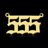 Ion Plating(IP) 201 Stainless Steel Pendants STAS-N090-LA866-5LG-1