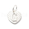 925 Sterling Silver Heart with Capital Letter Charms STER-S009-13G-S-1