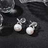 Natural Pearl Ear Studs EJEW-P286-20P-4