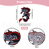 Dragon Pattern Cloth Computerized Embroidery Iron On/Sew On Patches PATC-WH0011-05-2