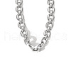 Stainless Steel Oval Link Chain Necklaces for Unisex XX1878-2-2