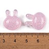 Transparent Epoxy Resin Bunny Decoden Cabochons CRES-P035-03B-3
