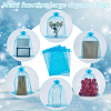 SOFPLATE 30pcs Large Organza Pouches Portable Shoes Bag Travel Storage Drawstring Bags OP-SP0001-03B-05-6
