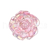 Resin Rose Stud Earrings EJEW-JE05267-2