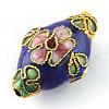 Handmade Cloisonne Beads CLB082Y-6-1