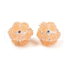 Acrylic Handmade Luminous Polymer Clay Rhinestone Beads CLAY-H003-06C-2