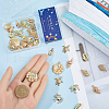 SUNNYCLUE 36Pcs 9 Styles Ocean Theme Alloy Pendants FIND-SC0012-45-3