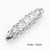 Brass Filigree Beads KK-H737-19x5mm-S-2