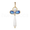 Glass Pearl Big Pendants PALLOY-MZ00384-03-1