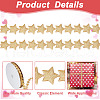 20 Yards Star Polyester Ribbon OCOR-WH0078-247A-5