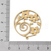 304 Stainless Steel Pendants STAS-B062-05G-3