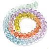 Transparent Painted Glass Beads Strands X1-DGLA-A034-T8mm-A12-5