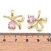 Brass Micro Pave Cubic Zirconia Charms KK-N254-225G-3