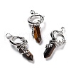 Natural Tiger Eye Pointed Pendants G-I0322-03P-05-1