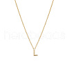 Brass Pendant Initial Necklaces for Women FS-WG1D7F7-25-2
