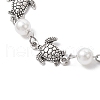 Ocean Series Alloy Tortoise Link Bracelets BJEW-JB11840-02-3