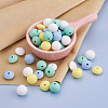 80Pcs 8 Style Food Grade Eco-Friendly Silicone Beads SIL-TA0001-03-6